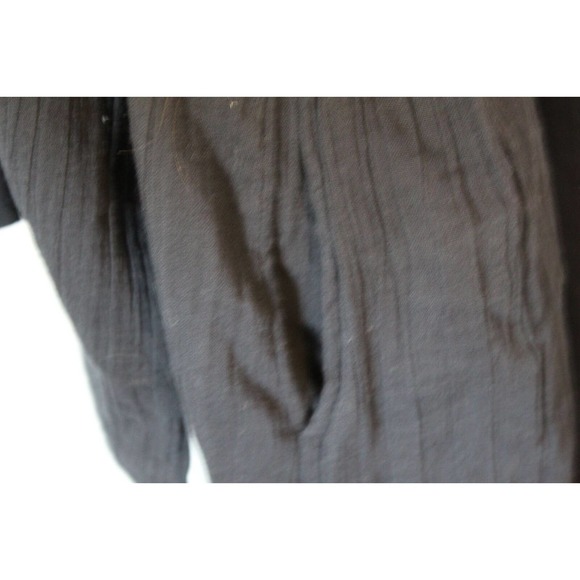 Mara Hoffman Blair Deep V-neck Long Sleeve Maxi Coverup Dress Black Large H14113 - Picture 10 of 16